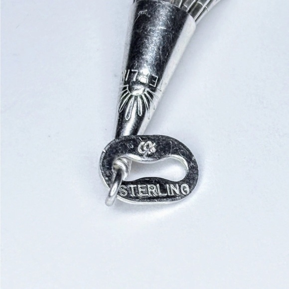 Navajo Sterling Silver 30 Multi-Strand Liquid Silver Bracelet - Picture 2 of 3